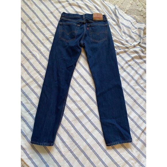 Jeans Levi’s 100 cotton 30 32 men’s dark 505 straight leg - Picture 2 of 9